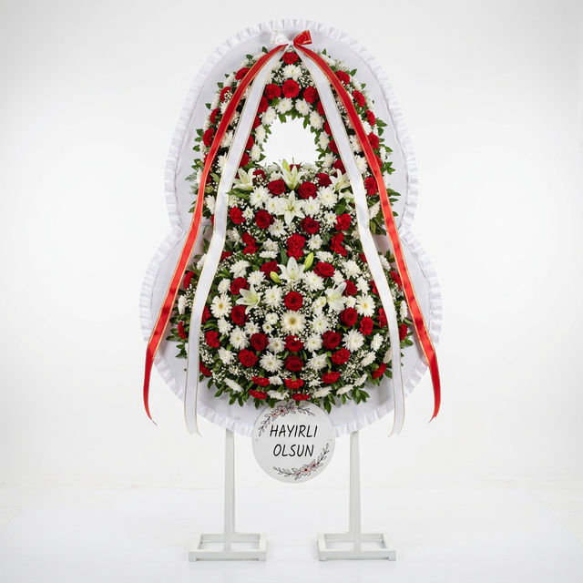 Çift Katlı Büyük Düğün Çelengi